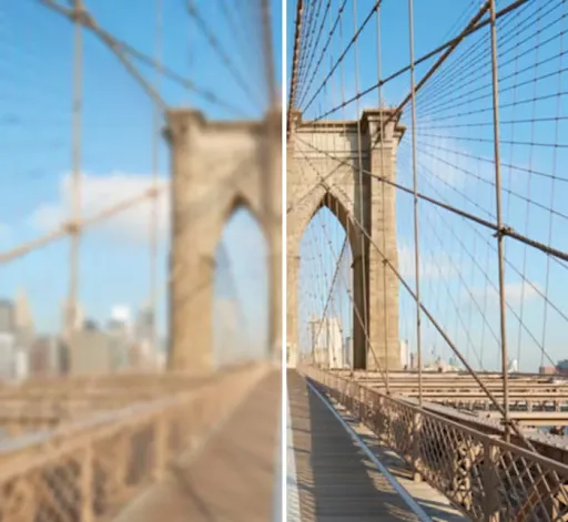 blurred bridge lenses test